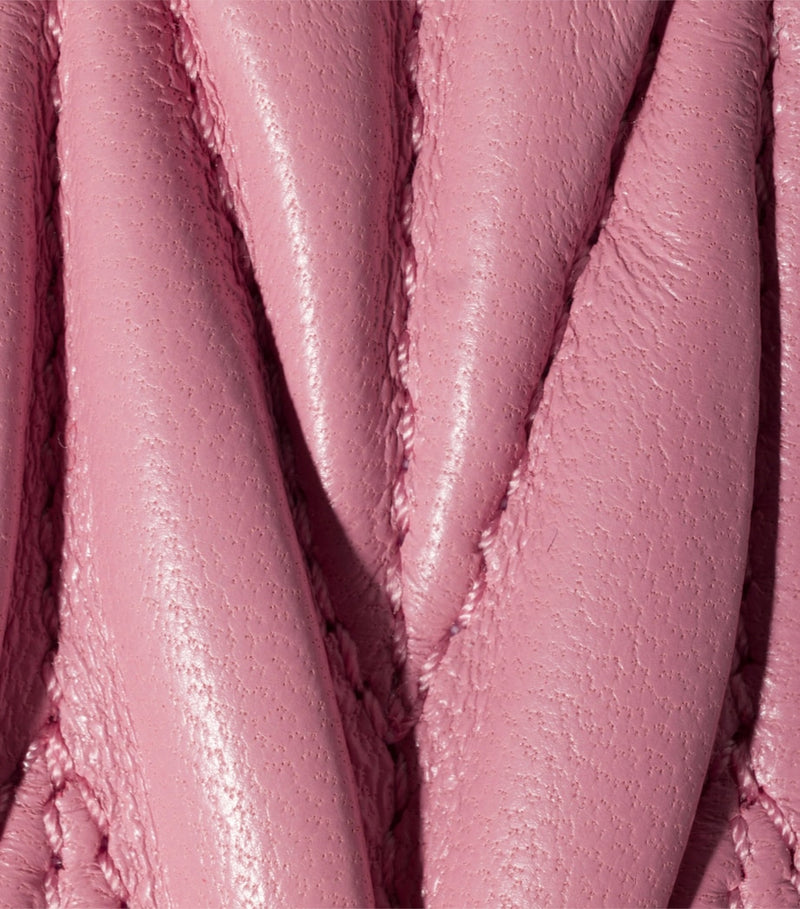 Miu Miu Matelassé card holder nappa leather, imported from the UK