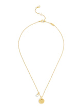 Next COACH Gold Signature C Textured Coin Pendant Necklace- Buy online at McGrocer