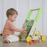 Chad Valley wooden activity walker with forest theme (British brand)