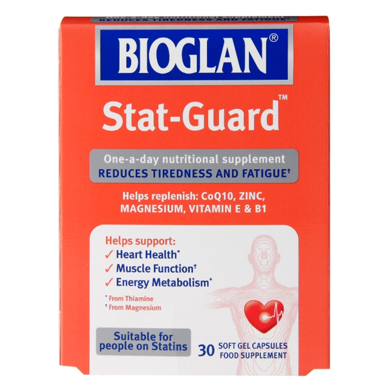 Bioglan Stat-Guard CoQ10 supplement, 30 capsules, imported from the UK