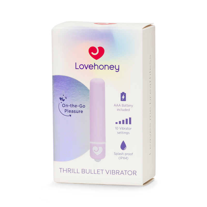 Lovehoney bullet vibrator 10 functions purple - British product