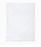 Pratesi Super King flat sheet with striped chain motif, 300cm x 270cm, imported from the UK