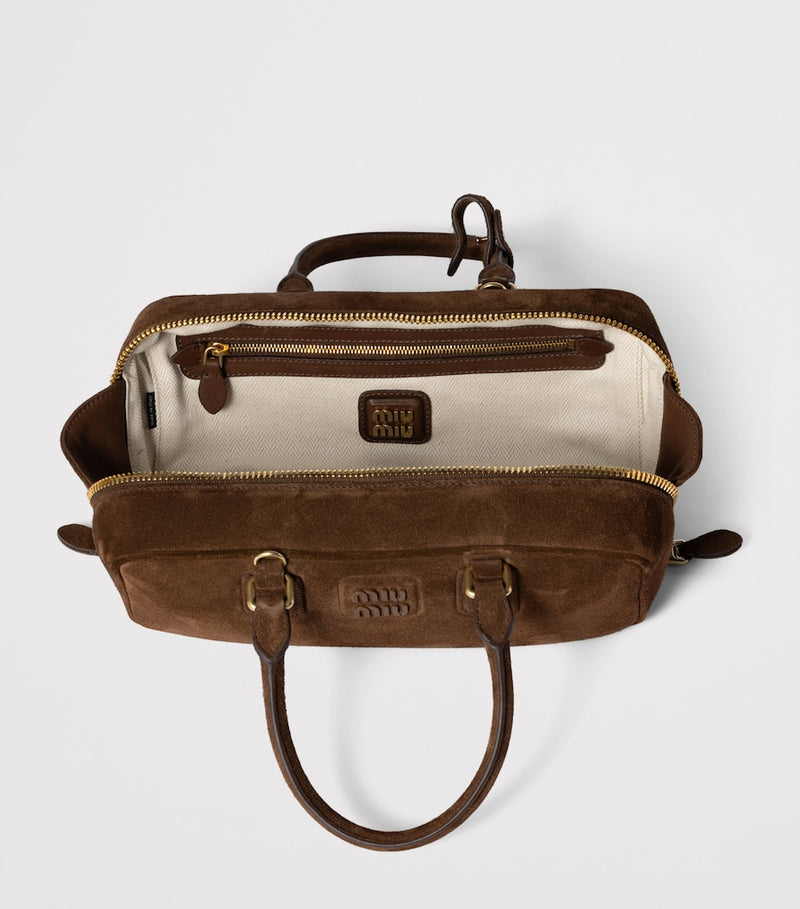 Miu Miu Arcadie suede handbag - British product