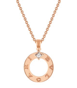 Harrods Bvlgari BVLGARI BVLGARI Rose Gold and Diamond Necklace- Buy online at McGrocer