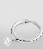 Persée 18k white gold and diamond Danaé single earring, imported from the UK
