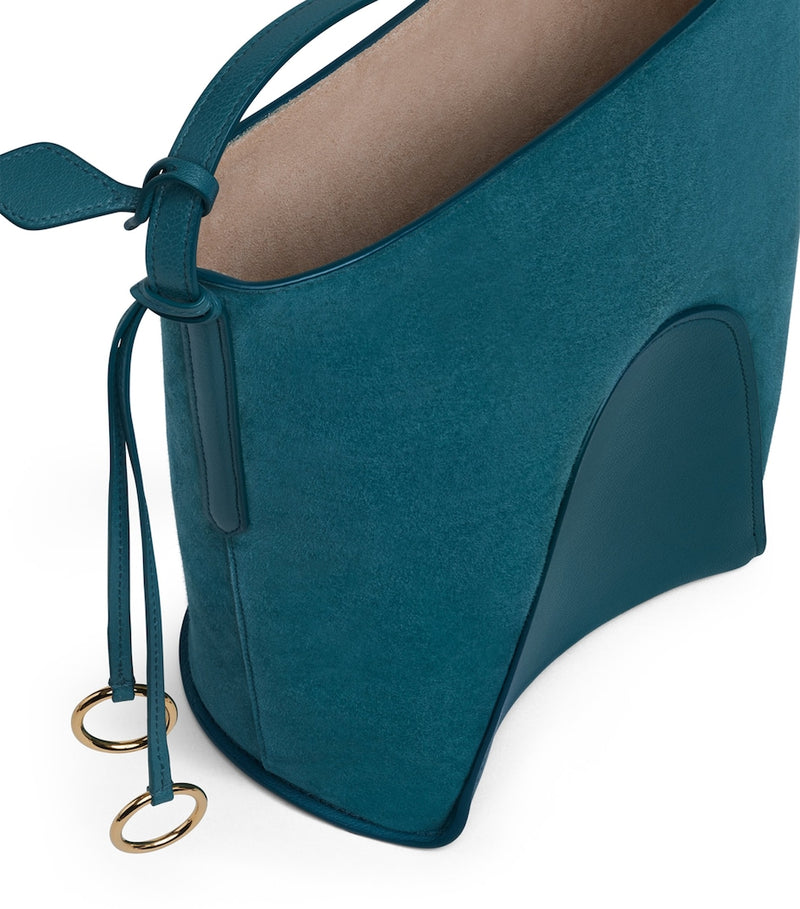 Alaïa small suede hip bucket bag, UK version