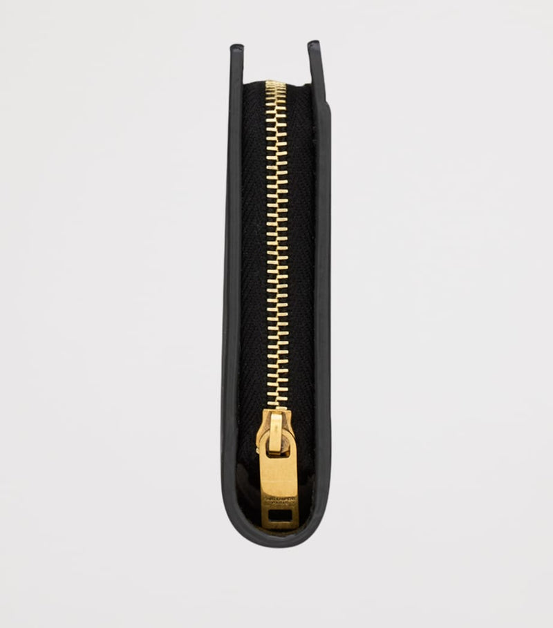 Saint Laurent large leather zip-around wallet, UK version