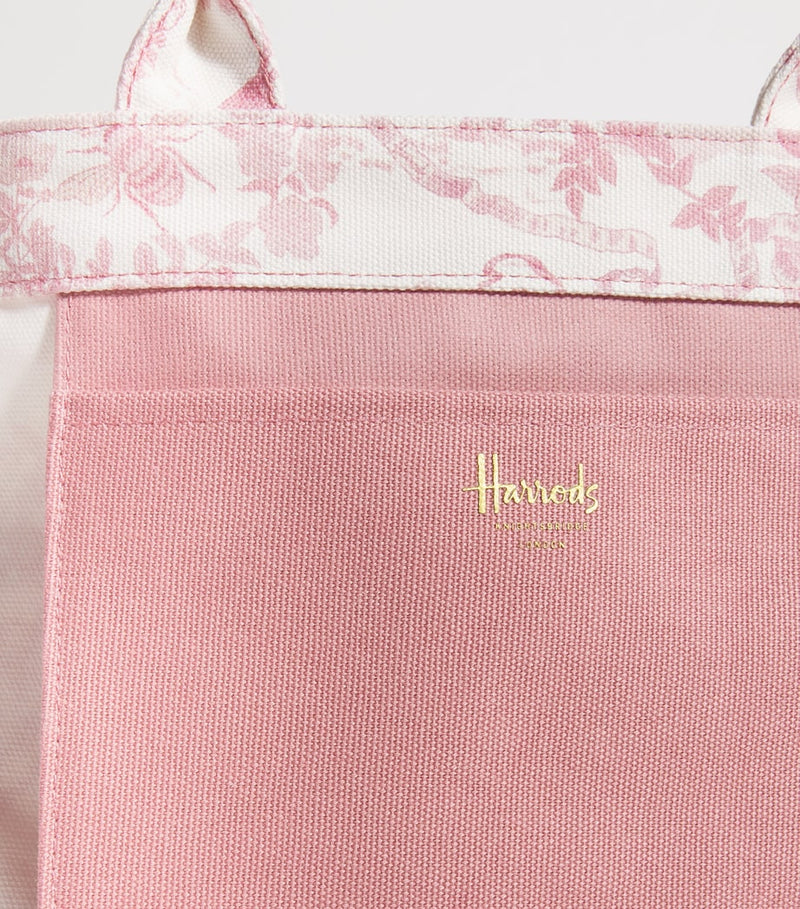 Harrods small toile print tote bag, UK version