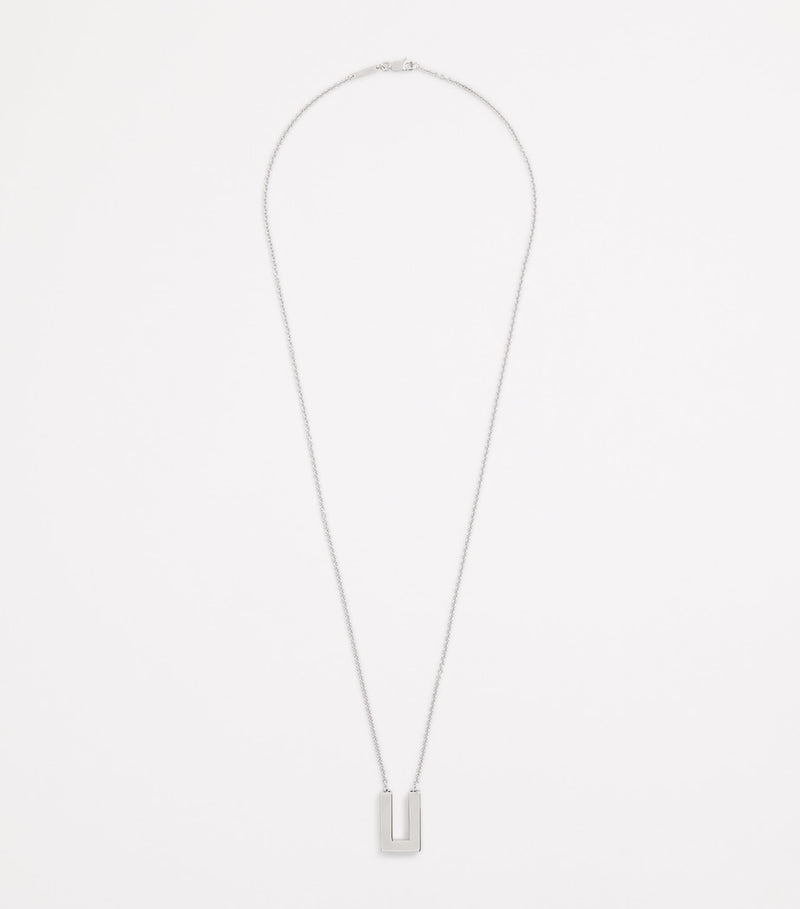 Tom Wood silver square pendant necklace (British brand)