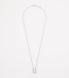 Tom Wood silver square pendant necklace (British brand)