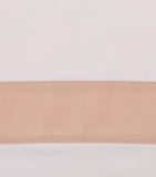 Frette cotton sateen border pillowcase 65cm, imported from the UK