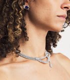 Yeprem Y-Couture white gold diamond choker, imported from the UK
