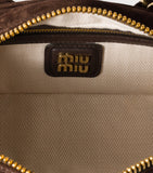 Miu Miu suede Arcadie top-handle bag - British product
