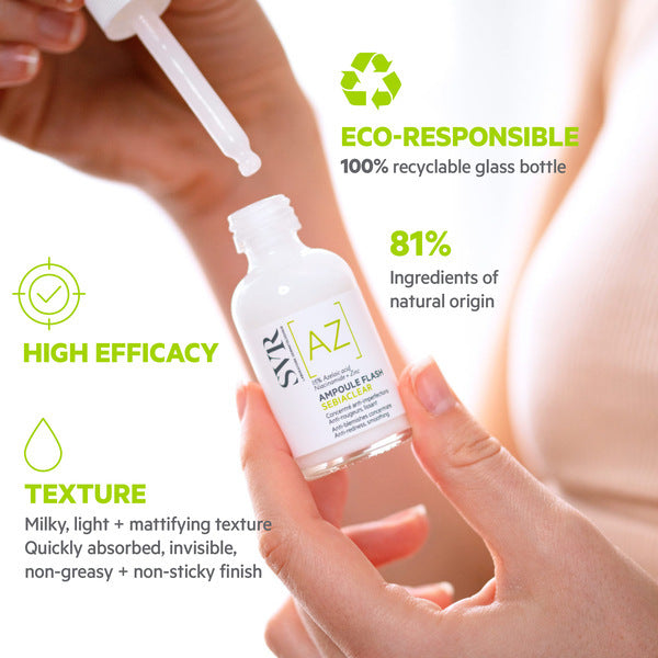 SVR Sebiaclar Ampoule AZ 15% Azelaic Acid Serum 30ml (British brand)