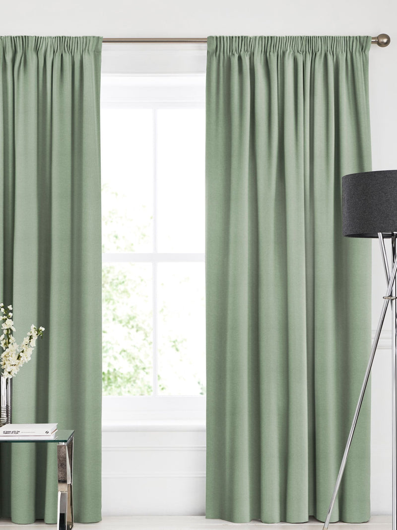 Alpine Green Soho made to measure curtains (British brand)