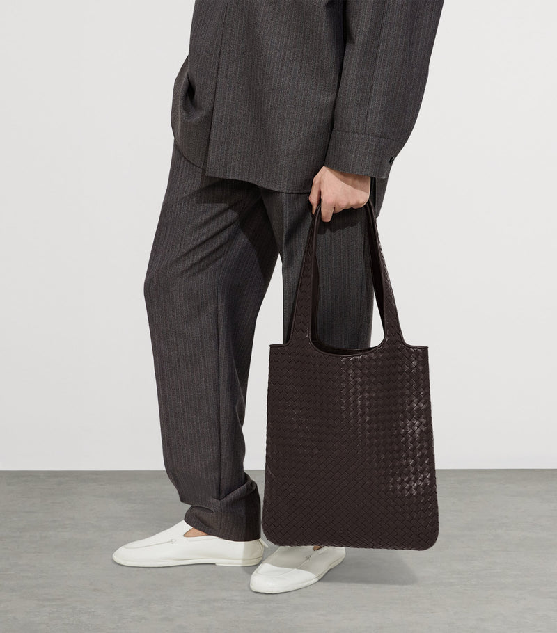 Bottega Veneta small leather Veneto tote bag, imported from the UK