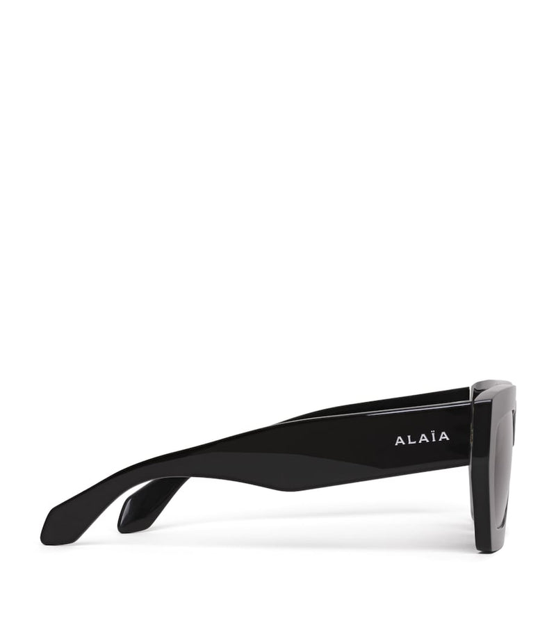 Alaïa acetate rectangular sunglasses, imported from the UK