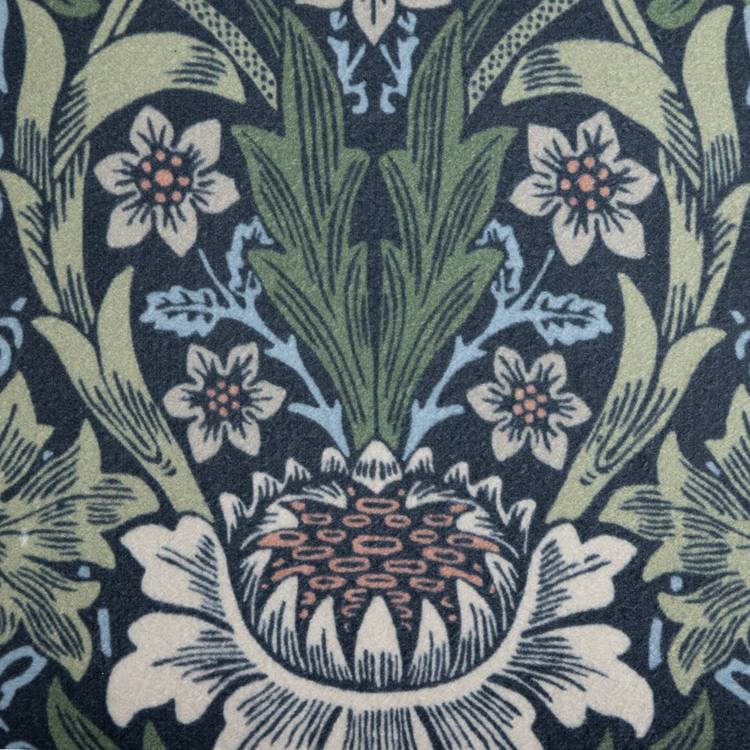 Habitat sunflower velvet cushion navy 50x30cm (British brand)
