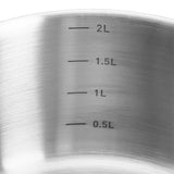 Habitat brushed stainless steel saucepan 18cm - British product