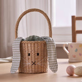 Argos Argos Home Wicker and Fabric Bunny Basket Decoration 29x15x15cm- Buy online at McGrocer