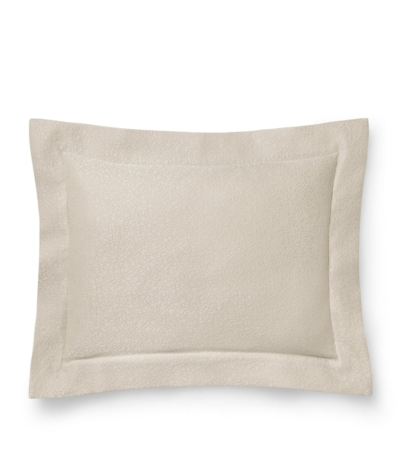 Pratesi Venezia boudoir sham pillowcase Egyptian cotton silk, imported from the UK