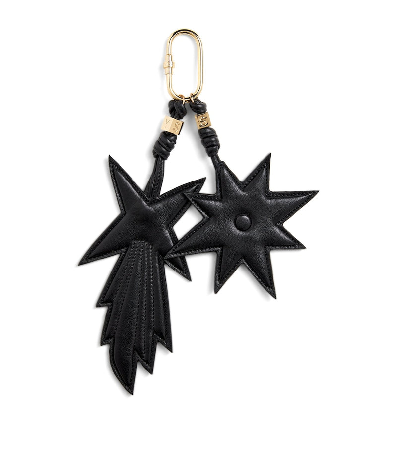 Yves Salomon star keyring lamb leather (British brand)