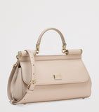 Dolce & Gabbana Sicily top-handle leather bag with gold hardware, UK version