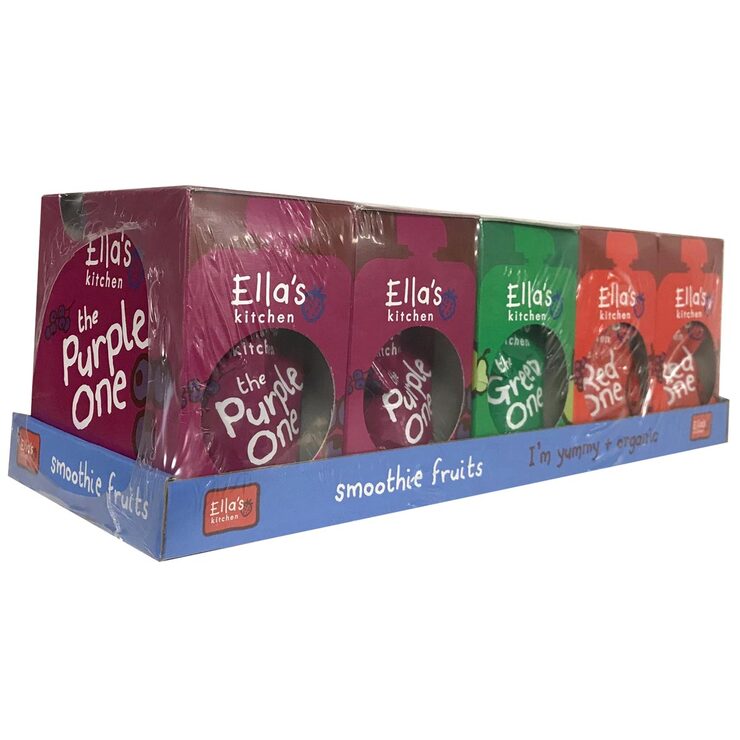 Ella's Kitchen Frucht Smoothie-Beutel gemischte Auswahl 25 x 90g – britisches Produkt