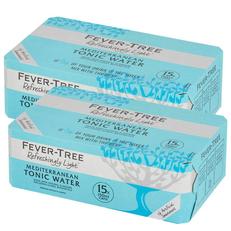 Fever-Tree Refreshingly Light Mediterranean Tonic Water 30 x 150ml
