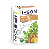 Holland & Barrett Tipson Organic Moringa Ginger Herbal Tea Bags 25 Enveloped- Buy online at McGrocer
