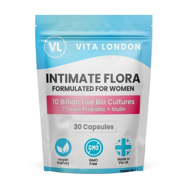 Vita London Intimate Flora Probiotic for Women 30 capsules (British brand)