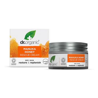 Holland & Barrett Dr Organic Manuka Honey Rescue Cream Moisturiser 50ml- Buy online at McGrocer