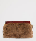 Dolce&Gabbana Vittoria shoulder bag in lamb fur and calfskin, UK version