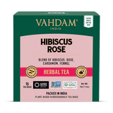 Holland & Barrett Hibiscus and Rose Herbal Tea with Cardamom and Fennel 15 Tea Bags- Buy online at McGrocer