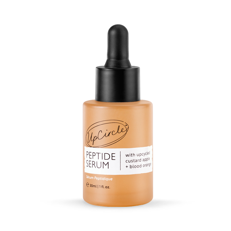 Upcircle peptide serum with upcycled custard apple and blood orange 30ml - British product