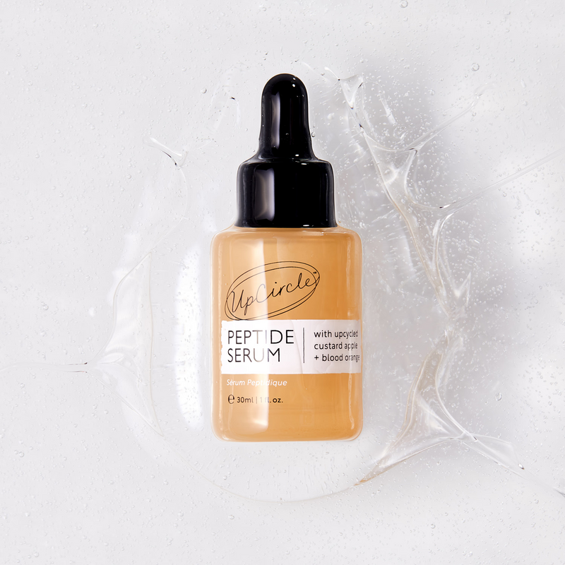 Upcircle peptide serum with upcycled custard apple and blood orange 30ml - British product