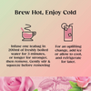 Hormone Balancing Herbal Tea with Rose Lemon Verbena and Vitamin B6 20 Teabags
