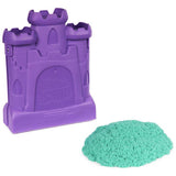Kinetic Sand Castle Case with teal sand, imported from the UK