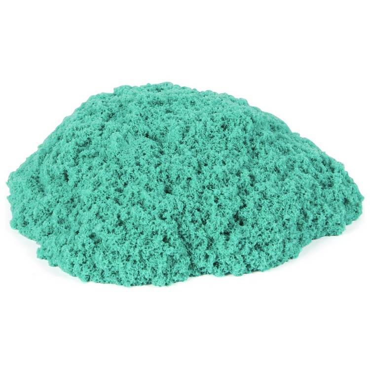 Kinetic Sand Castle Case with teal sand, imported from the UK