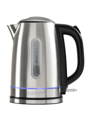 Daewoo Silver Edinburgh Rapid Boil Electric Kettle 1.7L
