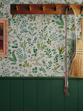 Joules cream floral wallpaper, imported from the UK