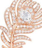 Boucheron small rose gold Plume de Paon ring - British product