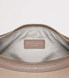 Aspinal of London small Soho Crescent suede shoulder bag, UK version