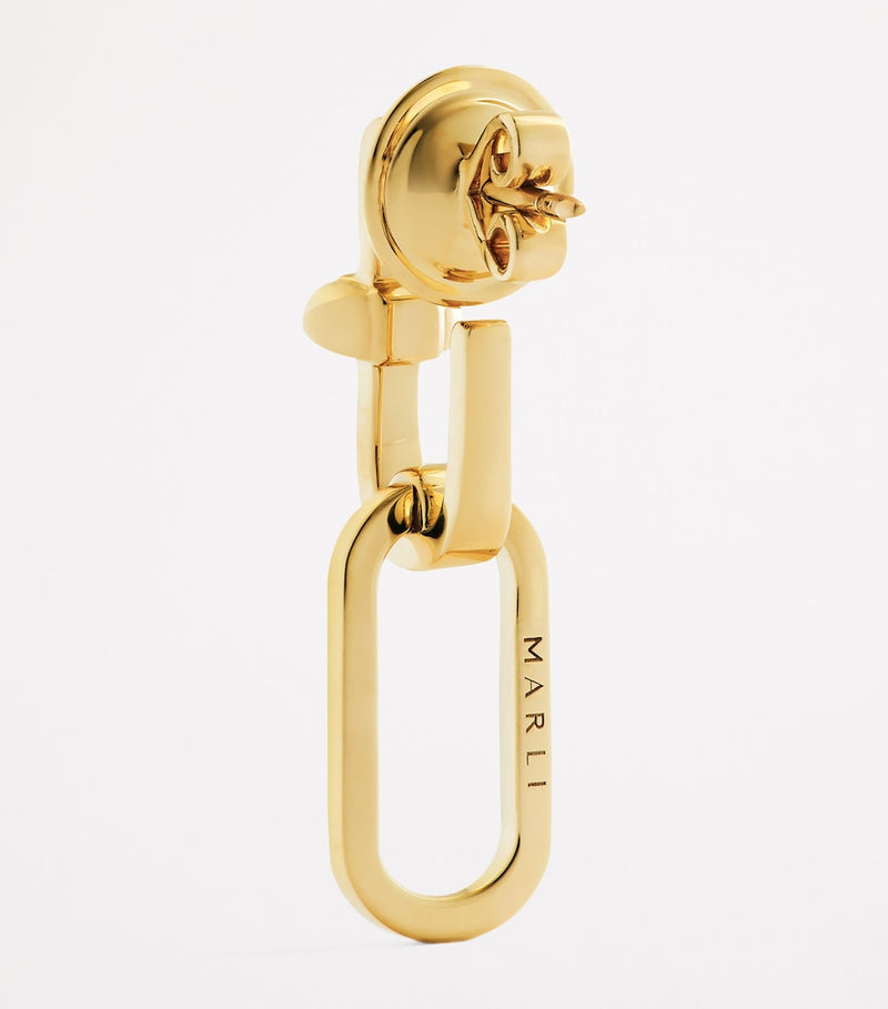 MARLI New York yellow gold diamond drop earrings, UK version
