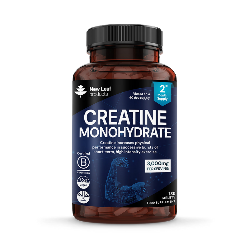 Creatine monohydrate tablets 180 count - British product