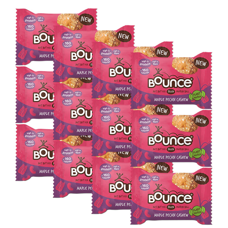 Bounce Maple Pecan Protein Balls Cashew Butter 12 Pack - British product