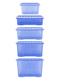 Wham Blue Crystal storage boxes 5 piece set - British product