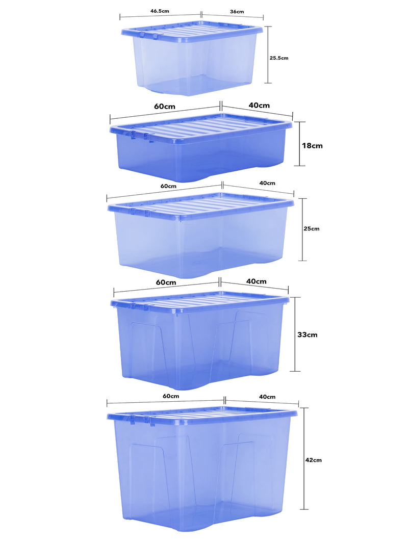 Wham Blue Crystal storage boxes 5 piece set - British product