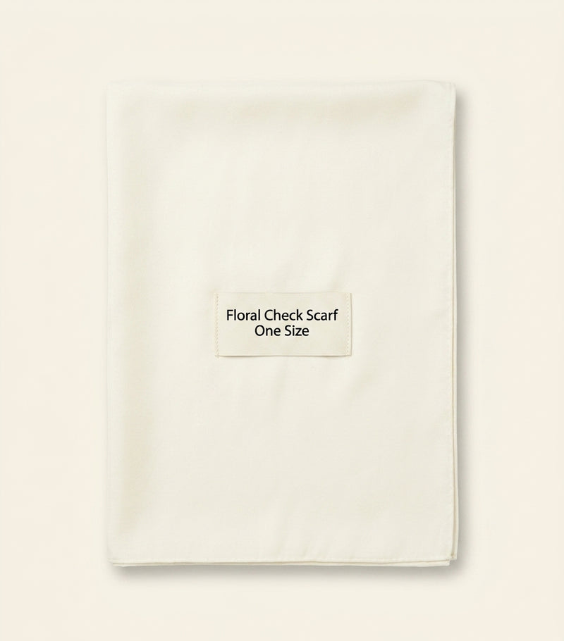 Burberry silk watercolour check scarf, UK version
