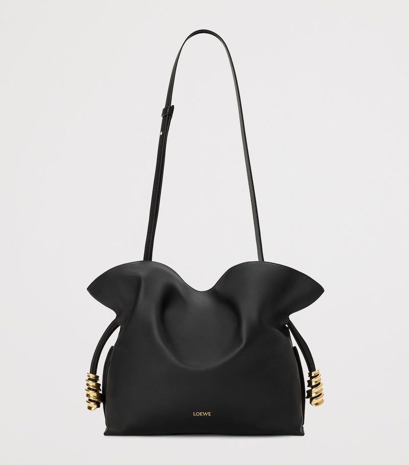 LOEWE medium leather Flamenco clutch bag (British brand)